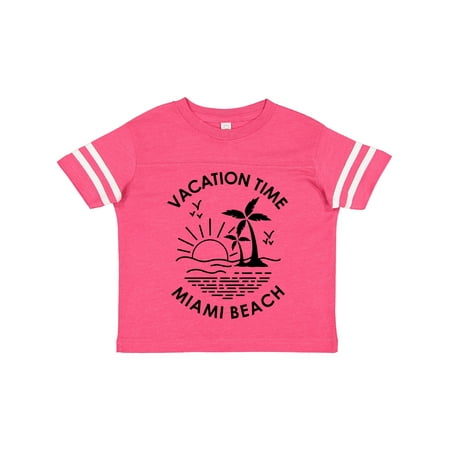 

Inktastic Vacation Time in Miami Beach Gift Toddler Boy or Toddler Girl T-Shirt