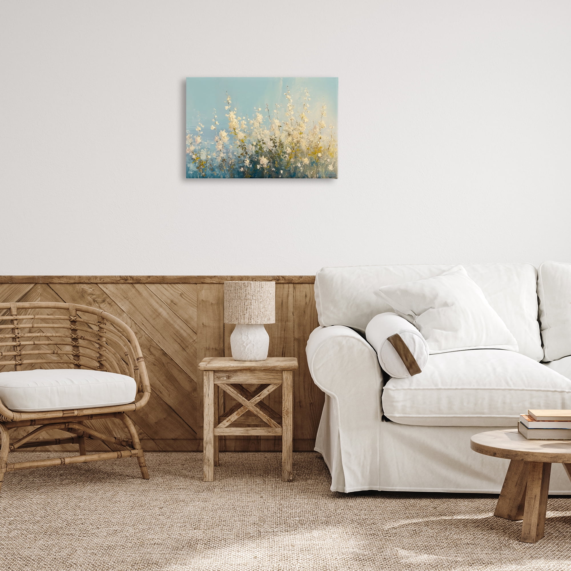 Stupell Industries Blooming Spring Garden Abstract Painting Wrapped Canvas Art Print Wall Art, 24 x 16