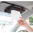 thumbnail image 1 of Car Visor Tissue Holder, Car Tissue Holder, Perfect Solid Color Car Tissue Box, Tissue case Holder(Black Red), 1 of 5