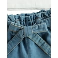 thumbnail image 5 of Qiylii Toddler Girls 2Pcs Summer Outfits, Strap Ruffle Tops + Denim Shorts, 5 of 6