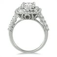 thumbnail image 2 of SZUL Women's AGS Certified 1 5/8 Carat TW Diamond Engagement Ring in 14K White Gold (J-K Color, I2-I3 Clarity), 2 of 4