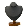 thumbnail image 4 of Soporte de exhibición de collares, soporte de busto de joyería para decoración de tiendas, hogar, dormitorio Gris oscuro, 4 of 8