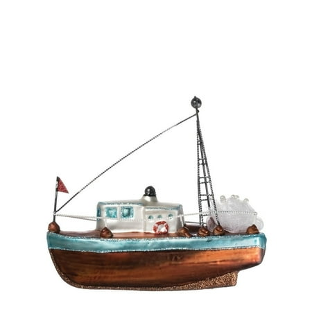 Sullivans Fishing Boat Ornament (Best One Man Fishing Boat)