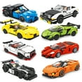 thumbnail image 2 of Gprince Sports Car Building Blocks Small Particles Assembled Diy Building Bricks Car Model Ornaments For Birthday Gifts, 2 of 7