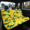 thumbnail image 7 of CHAQLIN Yellow Hibiscus Floral Theme Bench Seat Covers with Car Sedan, Washable Non-Slip Rear Bench Seat Protectors(Set of 2 Pieces), 7 of 7
