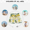 thumbnail image 6 of joogoo Boys Swim Trunks Blue Boho and Yellow Lemons Beach Board Shorts Drawstring Swimsuit M, 6 of 6
