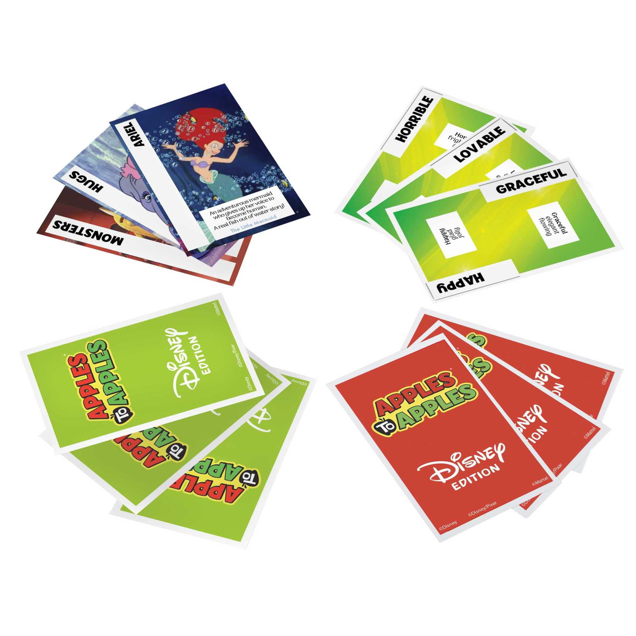 Apples to Apples Disney Card Game, Family Game for Kids & Adults with Special Poison Apple Card