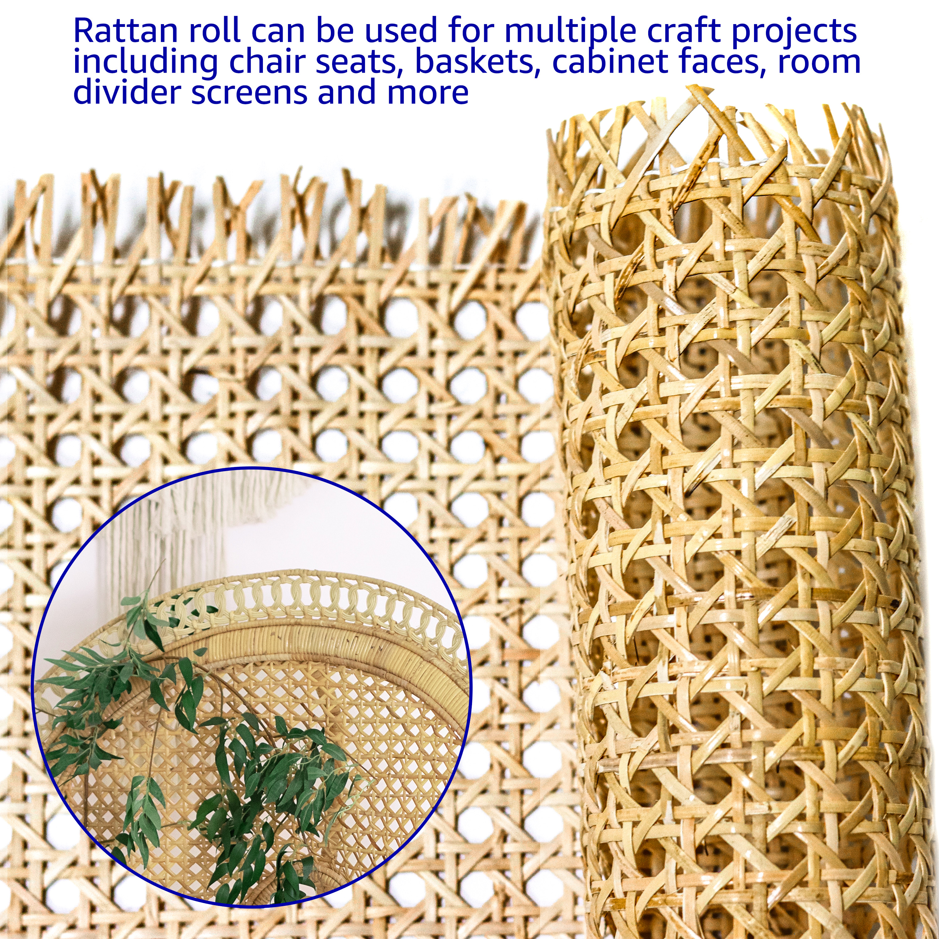 Cane Webbing Roll (38 in L x 16 in W)