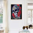 thumbnail image 2 of Cuadros Decorativos 5D diamante pintura calavera completo redondo taladro Rhinestone DIY pared arte decoración Ehuebsd Nuevos Originales, 2 of 5