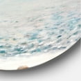 thumbnail image 3 of Designart 'Beach Is Covered With Ice' Nautical & Coastal Circle Metal Wall Art 29x29 - Disc of 29, 3 of 5
