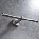 thumbnail image 4 of Double toilet paper holder SUS 304 stainless steel mirror polished stylish bilateral tissue holder wall mounted, circle base, 4 of 5