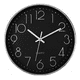 thumbnail image 1 of Reloj De Pared Decorativo Moderno 3d Cuarzo Negro con Plata, 1 of 5