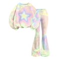 thumbnail image 5 of Grblisyd Outfits for Girls Casual Long Sleeve Cute Cartoon Print Sweatershirt and Flared Pants 2 Pieces Fall Winter Set Size 7-8 Years, 5 of 7