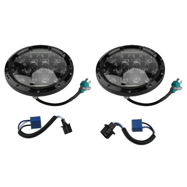 Faros delanteros Jadeshay 2 faros LED de 7 pulgadas D Para Jeep Wrangler A