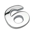 thumbnail image 2 of Anvazise Number Letter Self-adhesive Auto Sticker Car Badge Decals Emblem Decoration Silver Size 6, 2 of 9