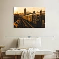 thumbnail image 2 of Elephant Stock Ny Subway Train Wall Art - Horizontal Canvas Wall Art - Living Room Wall Decor - City Canvas - Brown And Yellow Decor - 39" x 26", 2 of 8