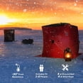 thumbnail image 4 of Outsunny 2 Person Ice Fishing Shelter, Waterproof Oxford Fabric Portable Pop-up Ice Tent with Bag for Outdoor Fishing, Red, 4 of 9
