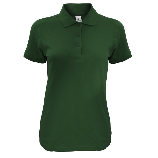 B&C - Polo de manga corta modelo Safran Timeless para mujer (Verde botella)