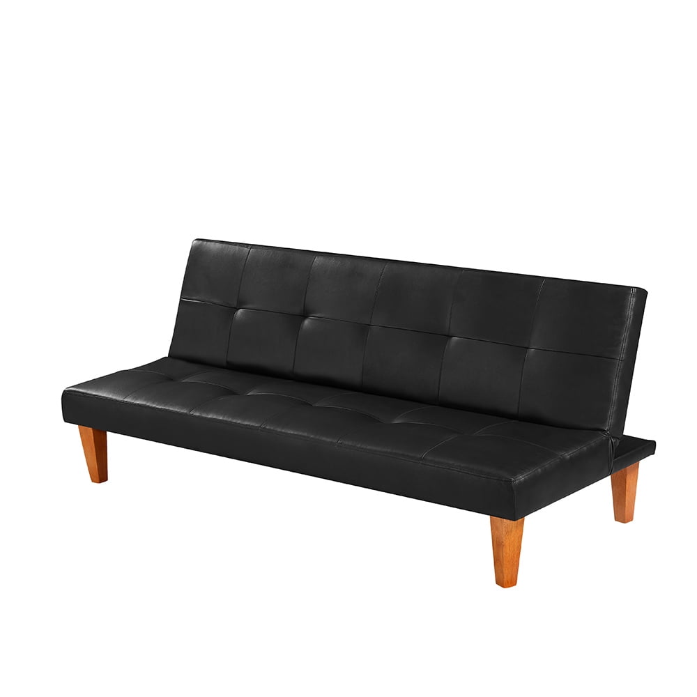 Kepooman Home PU Leather Convertible Folding Loveseat for Living Room, 68.11" * 29.53" * 27.95", Black Kepooman Home PU Leather Convertible Folding Loveseat for Living Room, 68.11" * 29.53" * 27.95", Black