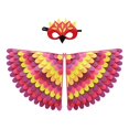 thumbnail image 2 of Conjunto de capa con alas de animales y pájaros para niños, disfraz de Cosplay con alas, ala de mariposa para carnaval, espectáculo de Navidad, fiesta Estilo E, 2 of 8
