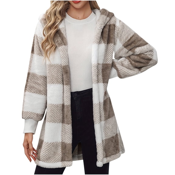 Cilsoka Womens Jackets Casual Winter Coats for Women Plus Size Jackets Long Sleeve Casual Loose Outerwear with Pockets My Orders past Orders