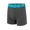 thumbnail image 4 of Spyder Mens Boxer Briefs Performance Nylon Mesh Sports Underwear Medium, Black/Grey/Black/Turquoise, 4 of 6
