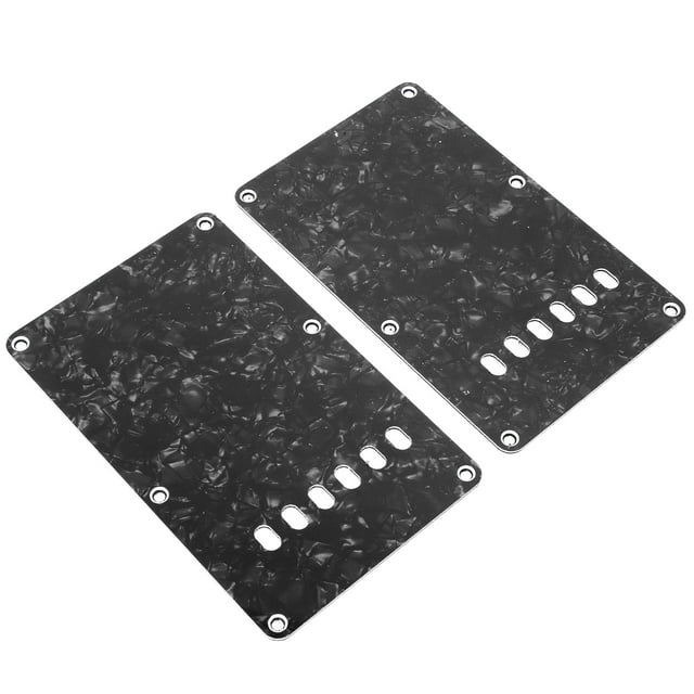 PVC Guitar Backplates, Replacement Parts Compact Size 2PCS Electric Guitar Back Cover For Musical Instruments Red,Black,White