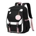 thumbnail image 2 of Backpack High School Bag College Backpacks Anti Theft Travel Back Pack Large Bookbags for Teens Women Students /Black White, 2 of 7