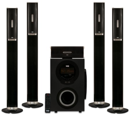 Acoustic Audio AAT3002 Tower 5.1 Home Theater Bluetooth Speaker System with 8