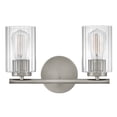 thumbnail image 4 of 85582BN Lark Leta - 24W 2 LED Small Bath Vanity-9 Inch Tall and 13.75 Inch Wide-Brushed Nickel Finish, 4 of 9