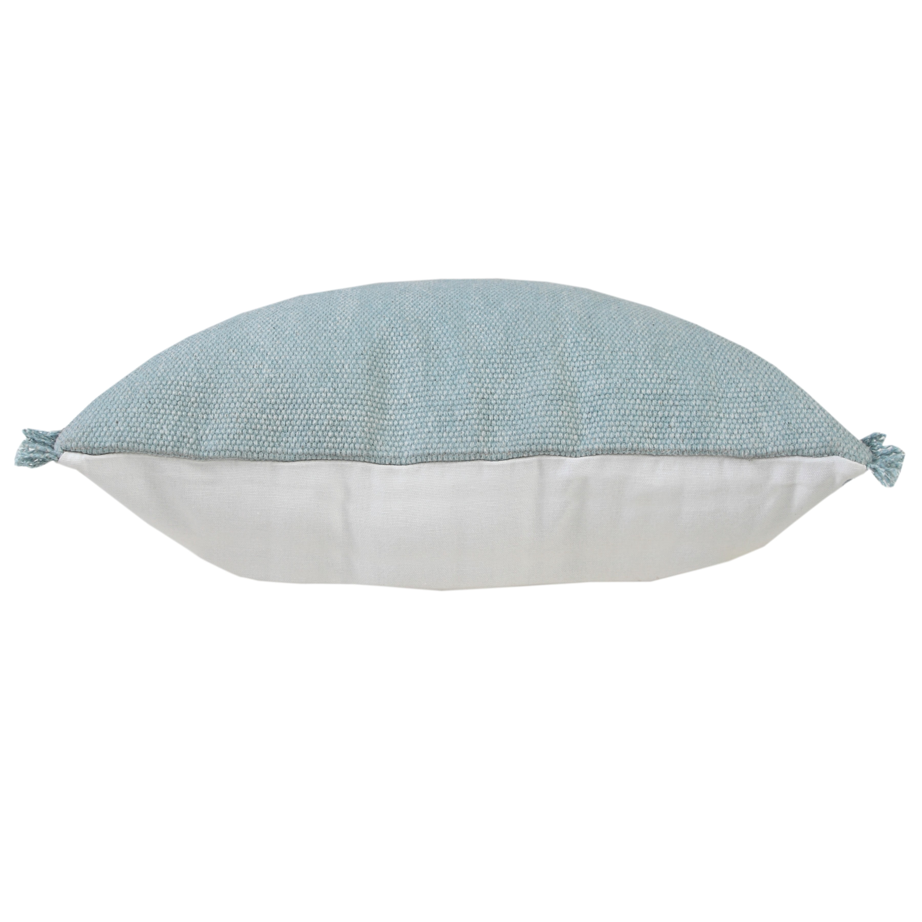 Harlow Hill Power Loomed Solid Cotton Throw Pillow Cover - 20" - Corydalis Blue