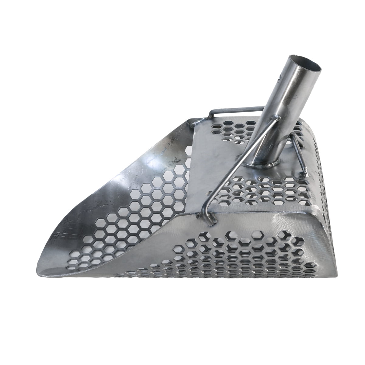 Dune Scoops Hydra 11" x 8" Stainless Metal Detector Sand Scoop w/ Lg Hexagon Holes