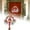 C, variant on ZJNGJC Christmas Ornaments Clearance - Grapevine Wreath Ornament, Plaid Santa Hanging Decor with Red Berries & Snowflakes, Festive Xmas Tree & Home Party Decoration C