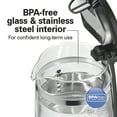 thumbnail image 5 of Hamilton Beach Double Wall Electric Kettle, Tea & Water Kettle with LED Lights & Auto-Shutoff, 1.7L, 5 of 9