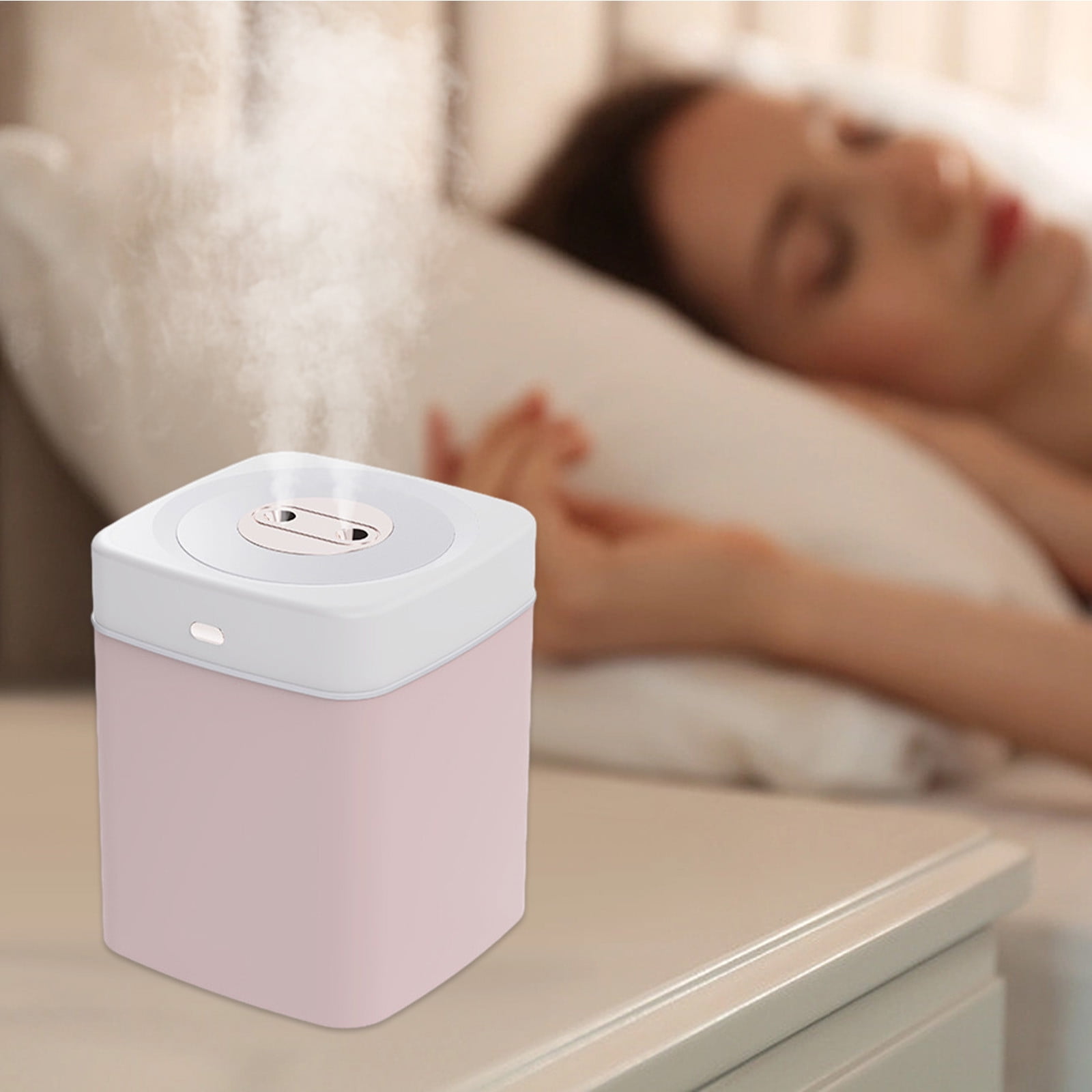 Dengmore Desktop Humidifier with Light USB Humidifier With Light Quiet Cool Mist Humidifier For Bedroom And Office Plants Easy To Clean
