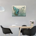 thumbnail image 3 of Green Butterfly Decor Wall Art Rustic Butterfly Wall Art Green Butterfly Pictures Canvas Painting Framed Artwork for Bathroom Living Room Bedroom 16"x12", 3 of 6