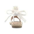 thumbnail image 4 of Journee Womens Emelie Espadrille Flat Sandals, Widths Available, 4 of 10