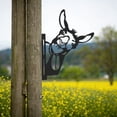 thumbnail image 4 of Metal Art Farm Garden Decor, Gaqring Peeping Cow Outdoor Yard Fence Decoration, Weather Resistant Metal Wall Mounted Garden Statue for Patio Backyard Home, 4 of 7