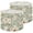 Cream Peach Green, variant on Linen Drum Lamp Shades Vintage Damask Distressed Beige Blue Ornamental Design 13" x 13" x 10" Lampshade for Table Lamps Floor Lamps Lamp Shade Replacement Easy Assembly Required