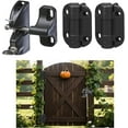 thumbnail image 1 of Double-Sided Automatic Locking Gate Latch with 2pcs Adjustable Tension Hinges,Loquet Porte Piscine Key Lockable Fence Lock for Child & Pet Secure,Pool Garden Yard Lock for Wood Metal Gates, 1 of 7