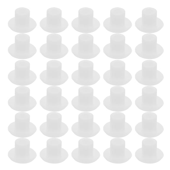 1200pcs White Plastic Hole Plugs 5mm Round Button Caps for Shelf Holes, Cabinet Furniture Peg Pin Covers