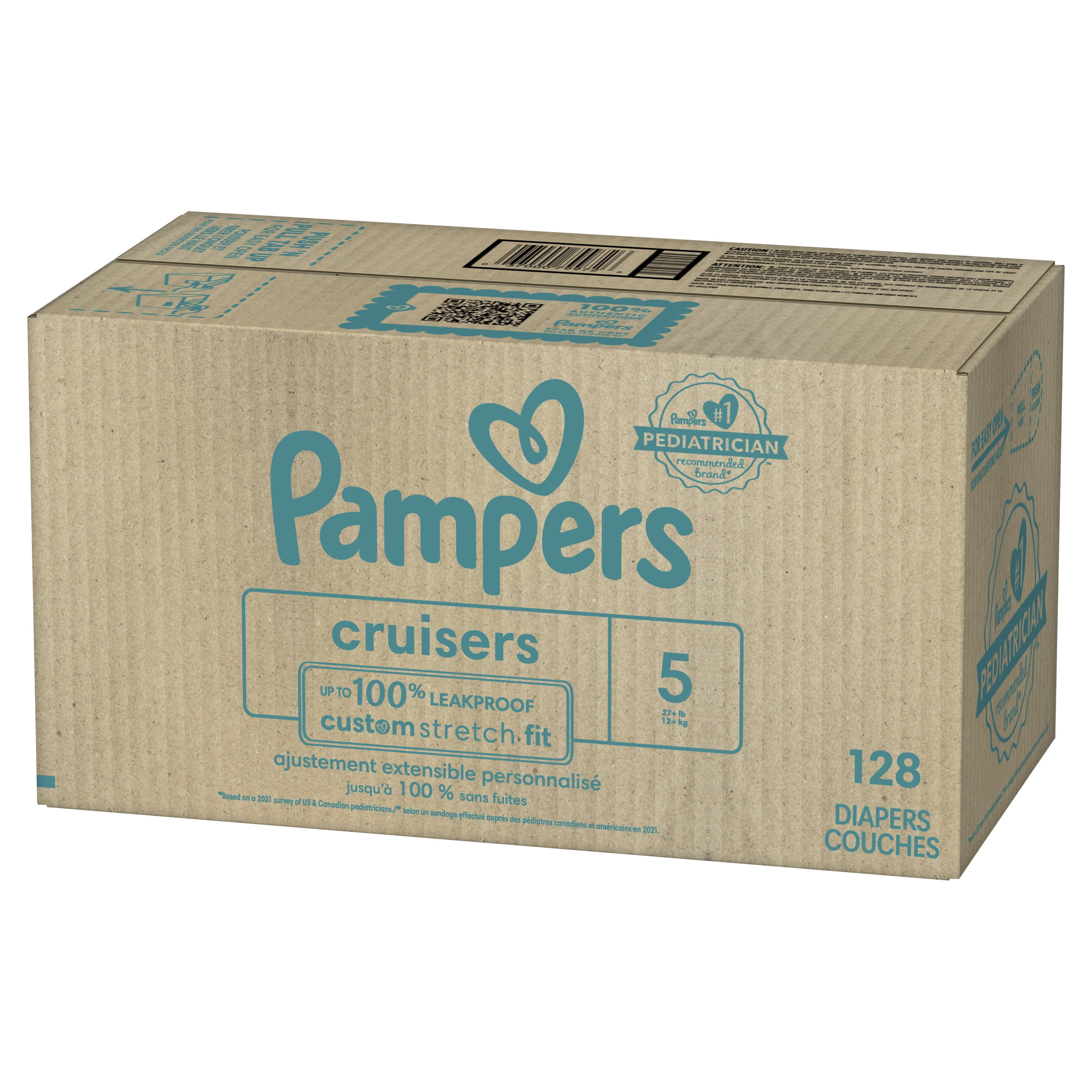 Pampers Cruisers Diapers Size 5, 128 Count (Select for More Options)