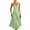 03-Green, variant on Ecqkame Women's Wedding Guest Dress Solid Color Sexy Slip&nbsp;Party Dress Tummy Control Pleated Suspender Large Hem Dress 03-White M