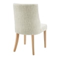 thumbnail image 5 of NPD Furniture New Paris Fabric Dining Side Chair in Beige (Set of 2), 5 of 12