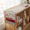 thumbnail image 6 of Table Runners 72 Inches Long Dress Scarves, Vintage Valentine's Day Farmhouse Kitchen Table Runner, Coffee Tablerunners, Truck Love Heart Roses Romantic Retro 16x72 Inch, 6 of 9