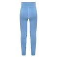 thumbnail image 2 of Nyeemya Yoga Active Leggings for Girls Running Gym Pants Dance Ballet Tight Bottoms Dancewear Sky Blue 120, 2 of 8