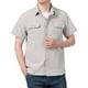 thumbnail image 1 of Camisa de manga corta para hombre - Informal, holgada, lisa - Ropa de trabajo de secado rápido - Verano - Bolsillos utilitarios - Poliéster, 1 of 5