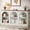 Brown & White, variant on Finmind Wooden Narrow Entryway Table with 3-Tier Storage Shelf, 63" Long Modern Farmhouse Sofa Console Table for Hallway, Living Room, Entrance, or Bedroom
