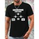 thumbnail image 1 of Camiseta de verano de manga corta con estampado de ingeniería, sencilla, de cuello redondo y manga corta para hombre, informal y cómoda., 1 of 4
