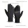 thumbnail image 4 of Winter Thermal Gloves Men Women Touch Screen Water Resistant Windproof Anti Slip Heated Glove Hands Warm for Hiking Driving Running Bike Cycling, Black, XX-Large, 4 of 12